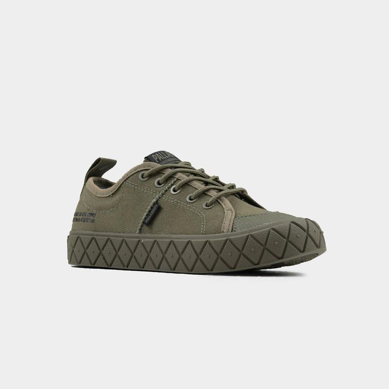 Palladium Ace Kids Lo Supply - Olive Night