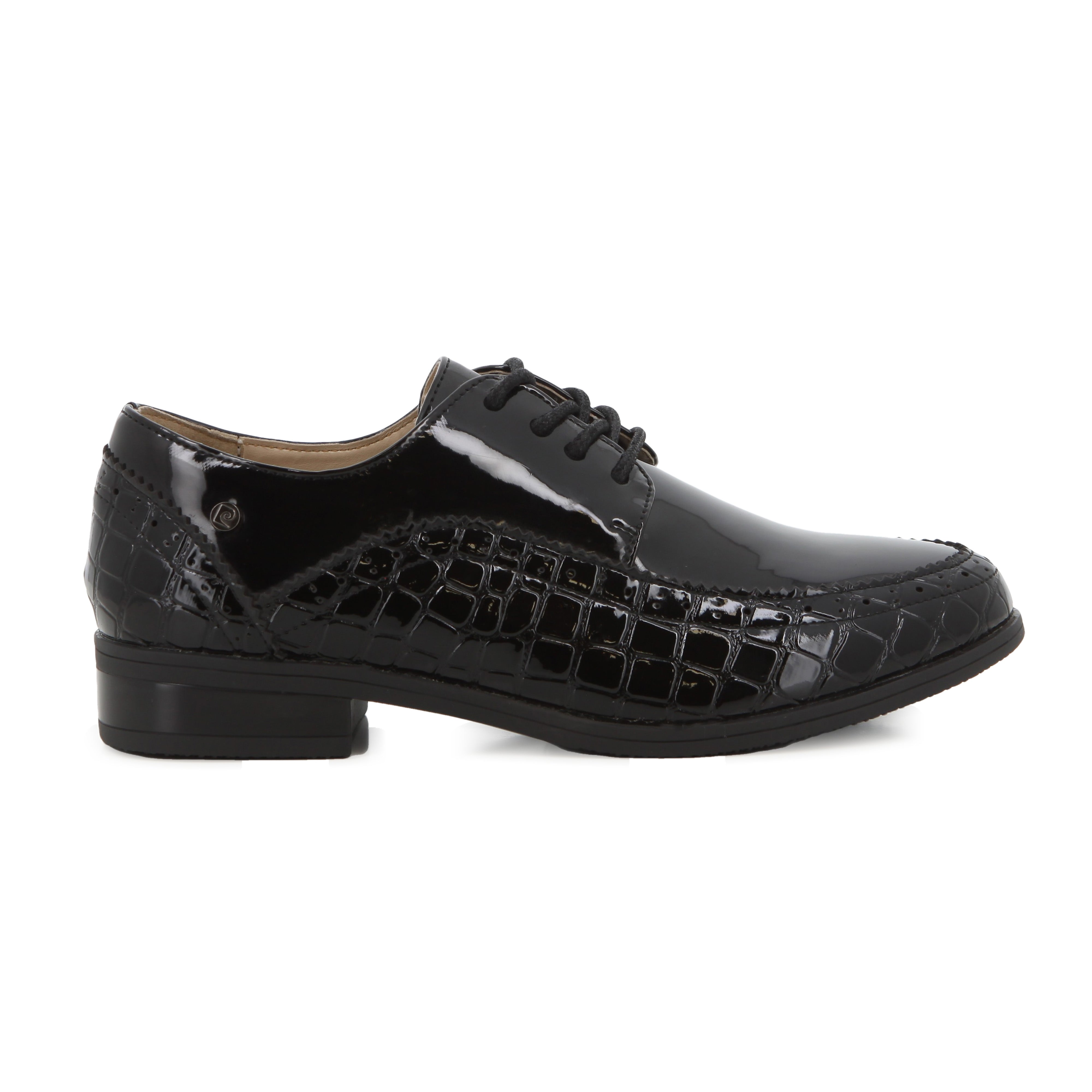 Pierre Cardin Ladies Formal Flat 01434 - Black Patent