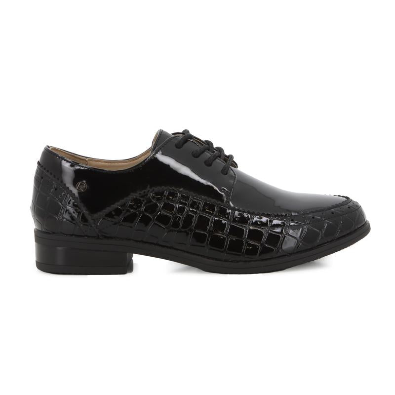 Pierre Cardin Ladies Formal Flat 01434 - Black Patent