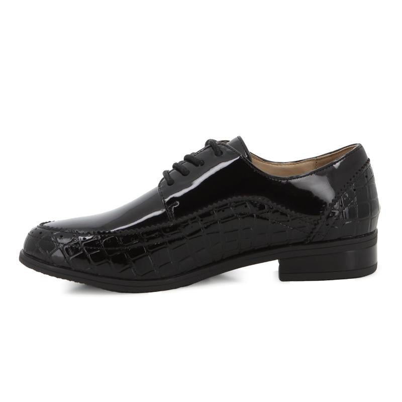 Pierre Cardin Ladies Formal Flat 01434 - Black Patent
