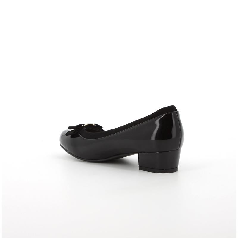 Pierre Cardin Viera Block Heel Court 099788 - Black