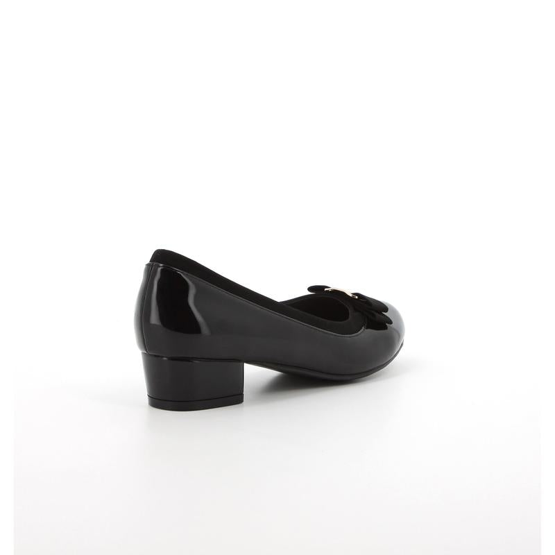 Pierre Cardin Viera Block Heel Court 099788 - Black