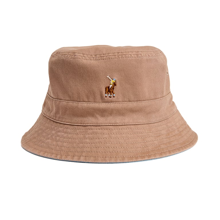 Polo Classic Reversible Bucket Hat - Blue/Brown