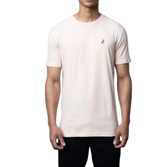 Polo Mens Essential Crew Neck Short Sleeve Tee - Pink