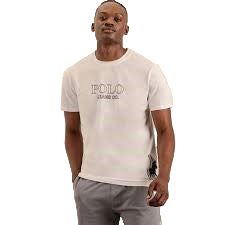 Polo Mens Pjc Ss Metallic Logo Tee - White