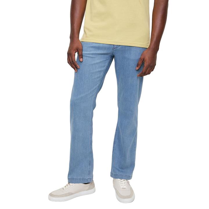 Polo Mens Quater Slant Straight Leg Denim - Light Wash