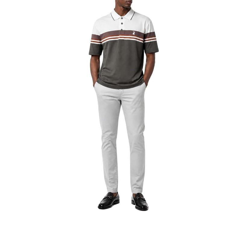 Polo Print Short Sleeve Mercerised Golfer - Green - View 2