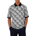 Polo Print Short Sleeve Mercerised Golfer - Grey
