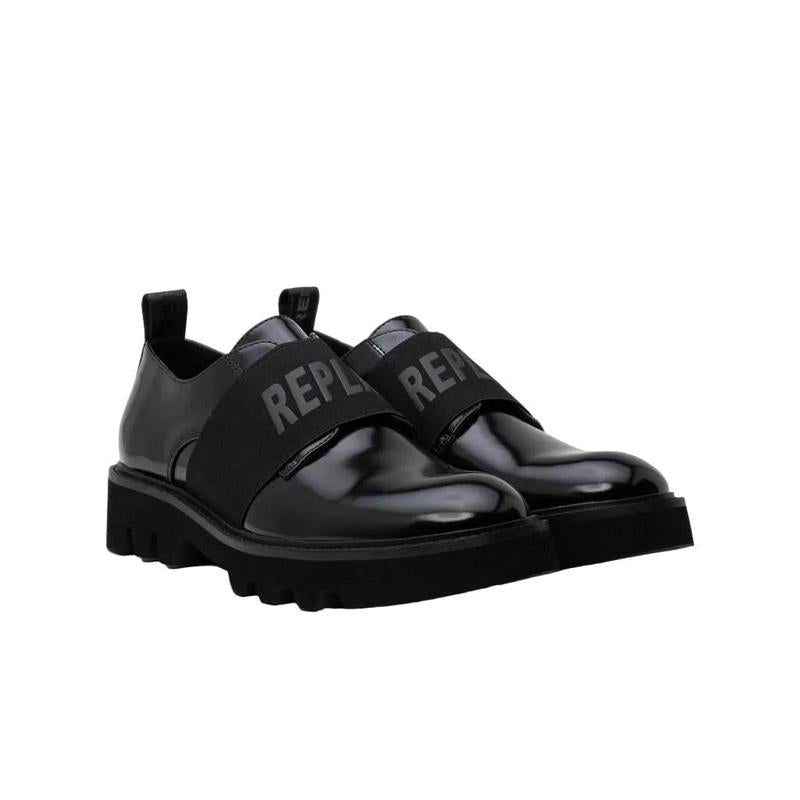 Replay Canver Brush Loafers - Black
