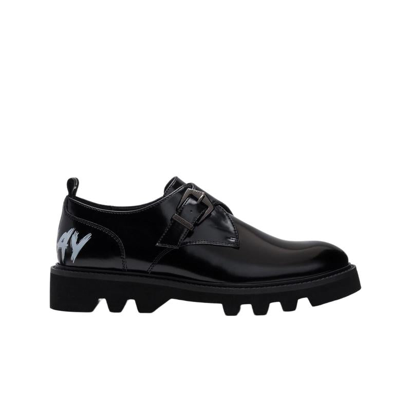 Replay Canver Print Shoes - Black