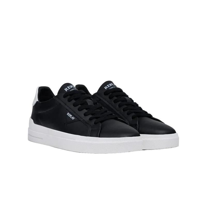 Replay Evan Class Mens Shoes Black/White