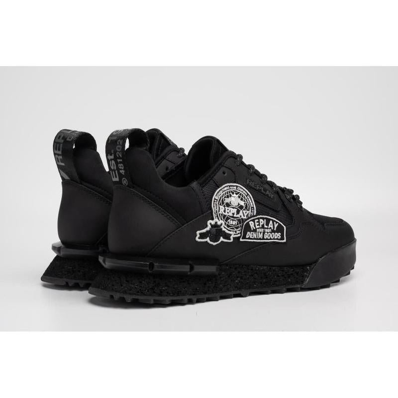 Replay Field Badges Mens Shoes Black