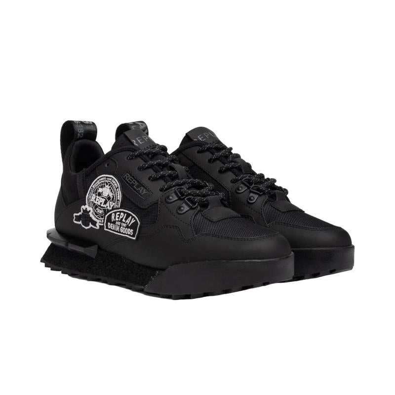 Replay Field Badges Mens Shoes Black