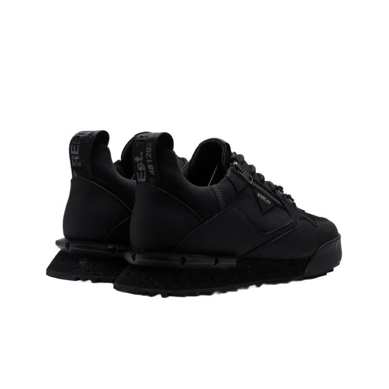 Replay Field Zip SA Sneakers - Black - Rear view