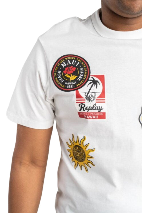 Replay M3040 2660 11 011 T-shirt - White