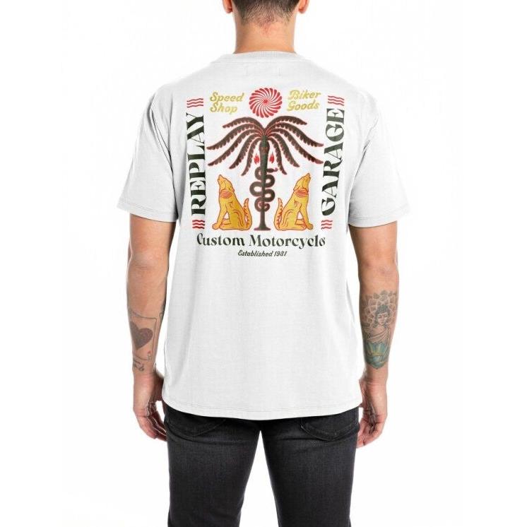 Replay M6876 011 Mens T-shirt - White