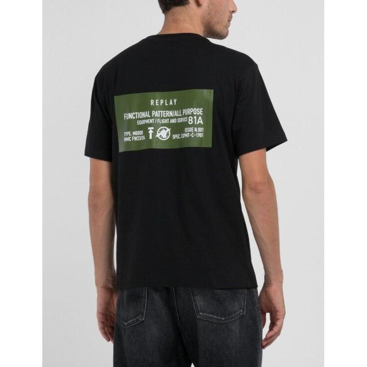 Replay M6886 098 Mens T-shirt - Black