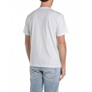 Replay Mens T-Shirt 3062 011 - Cream White