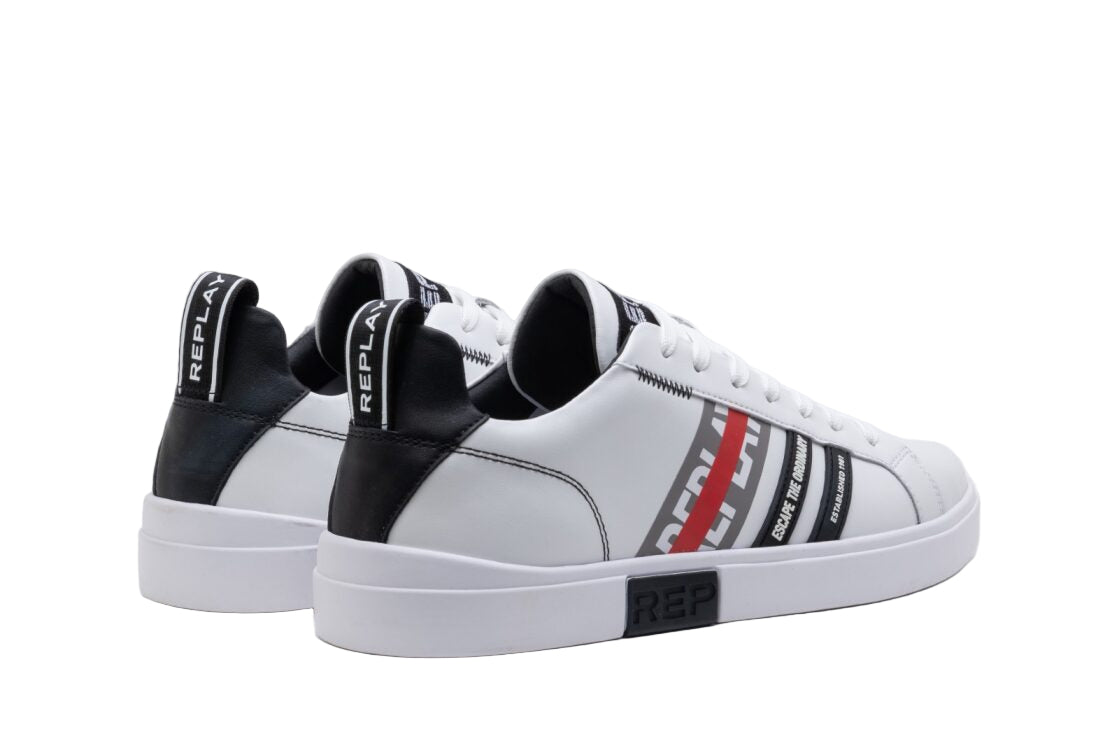 Replay Polys Stripes - White/Black