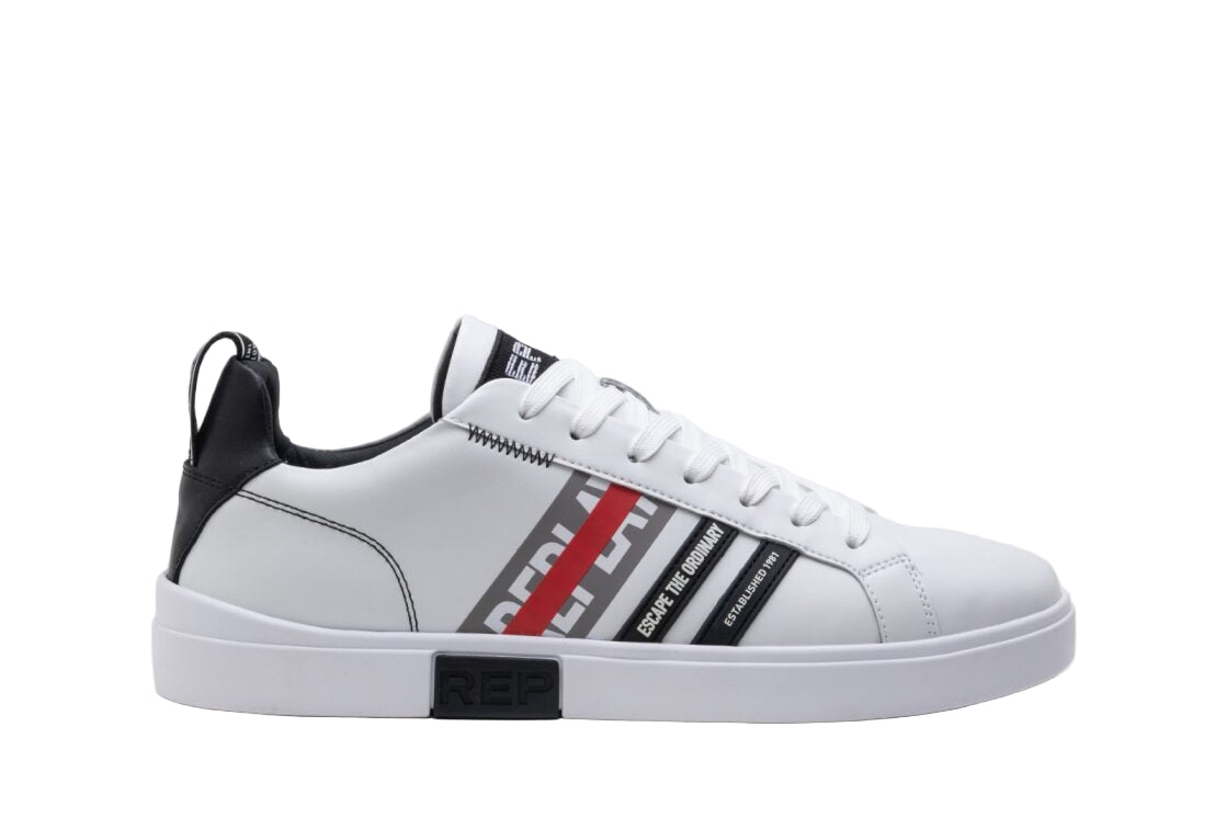 Replay Polys Stripes - White/Black