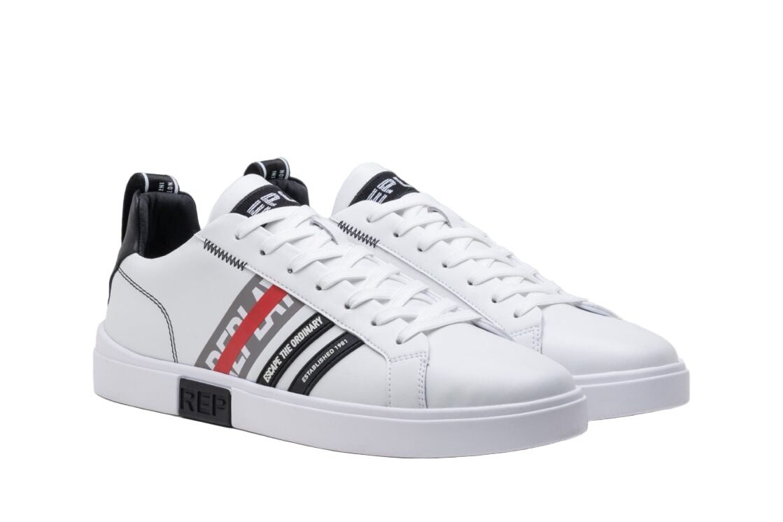 Replay Polys Stripes - White/Black