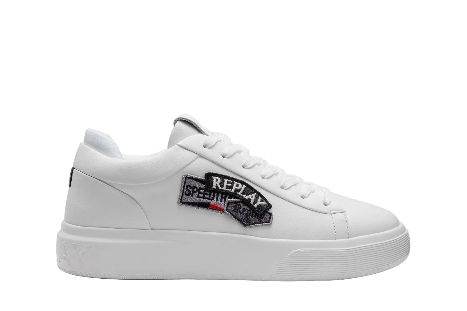 Replay Sneaker Mens NOTTING BADGES - White