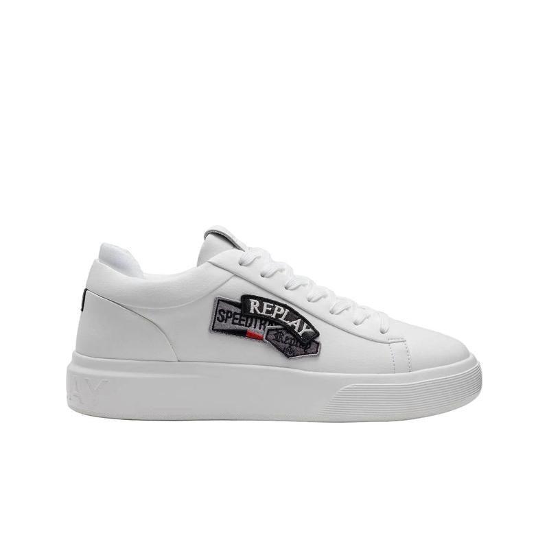 Replay Sneaker Mens NOTTING BADGES - White