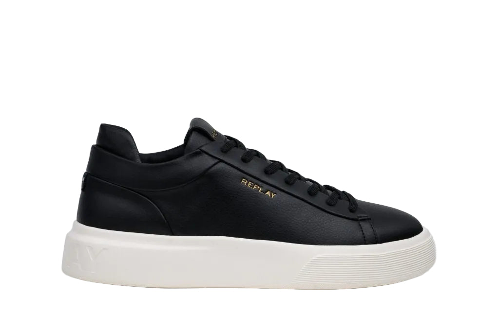 Replay Sneaker Mens NOTTING DOUBLE REPLAY SHOE - Black