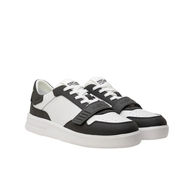 Replay - University M Velcro Sneaker White Grey