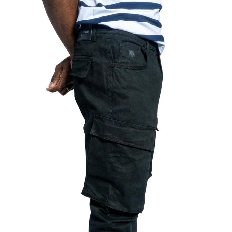 Soviet Mens Lotto Utility Cargo Pants - Black