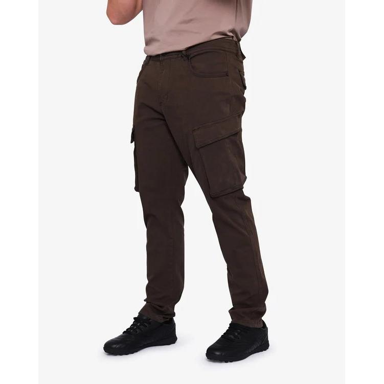 Soviet Mens Lotto Utility Cargo Pants - Chocolate