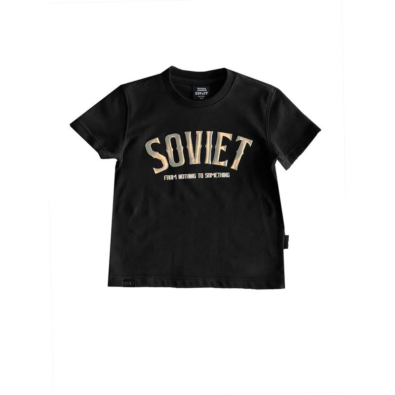 Soviet Revive Boys Casual T-shirt - Black