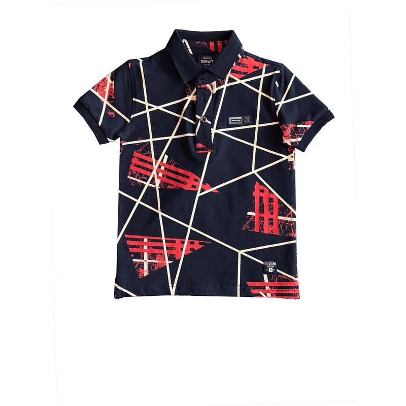 Soviet Spiral Boys Casual T-shirt - Navy