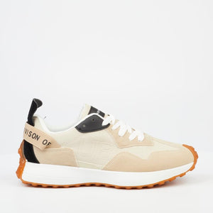 Urban Art Bellay 1 Faux Wax Faux Suede Mens Shoes – Beige