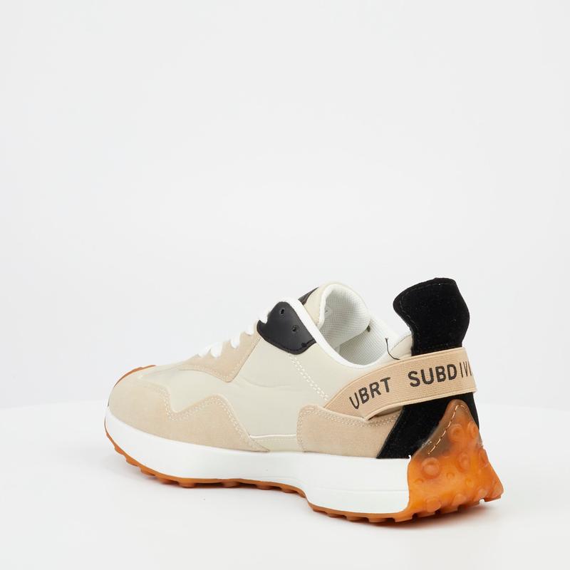 Urban Art Bellay 1 Faux Wax Faux Suede Mens Shoes – Beige