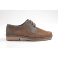 Grasshopper Mens Suede dark brown Semi Formal Lace up Shoe
