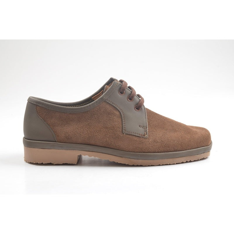 Grasshopper Mens Suede dark brown Semi Formal Lace up Shoe