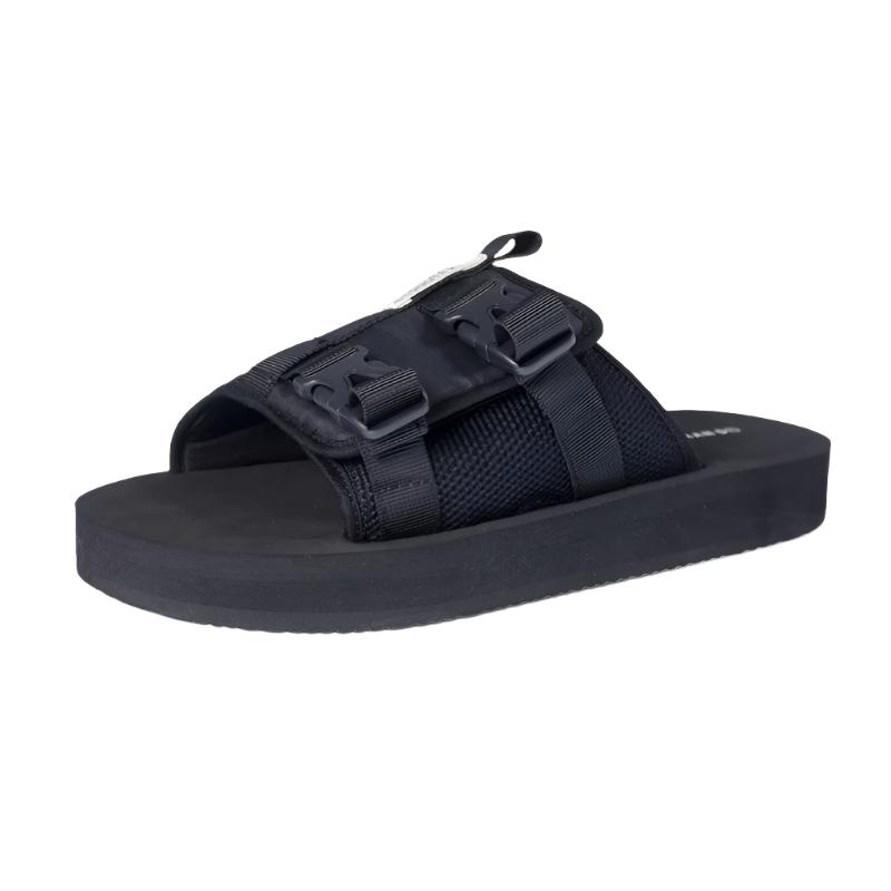 Jonathan D Jack Buckle Sandal - Black