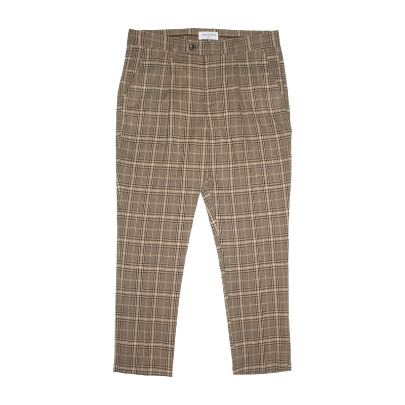 Jonathan D Logan Check Trousers - Chestnut