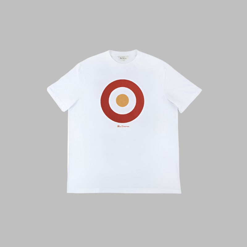 Ben Sherman Target T-Shirt -Ivory Red