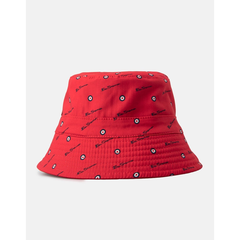 Mens Ben Sherman Bucket hat -Red