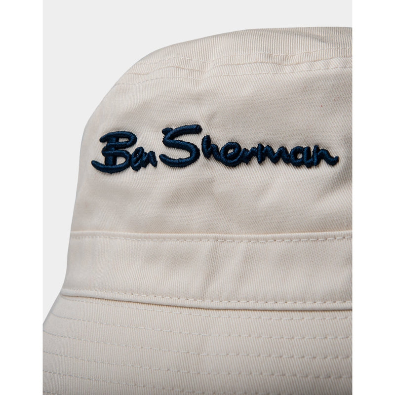 Mens Ben Sherman Bucket hat -Off white