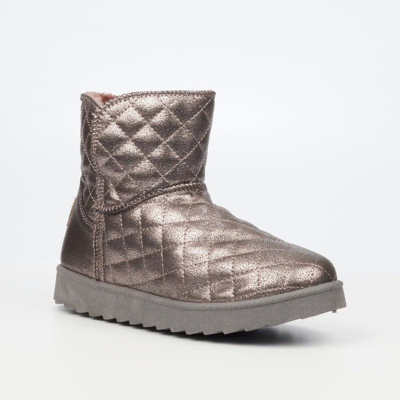 Butterfly Ankle Sleeper Boots - Pewter