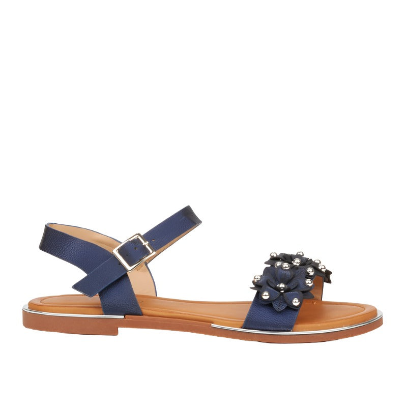 Butterfly Flower Starp Sandal-Navy – Orkini Clothing