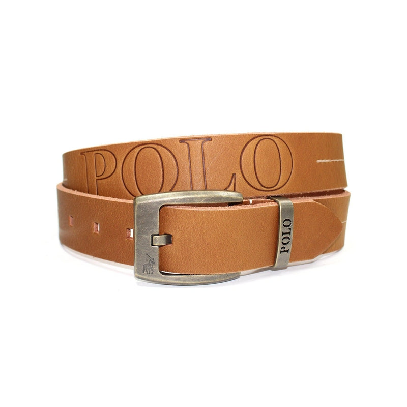 Polo Calvin Embossed Belt - Tan