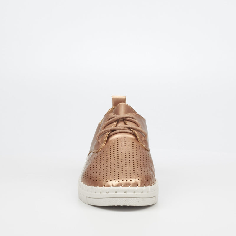 Butterfly Lace-up Sneaker - Rose Gold