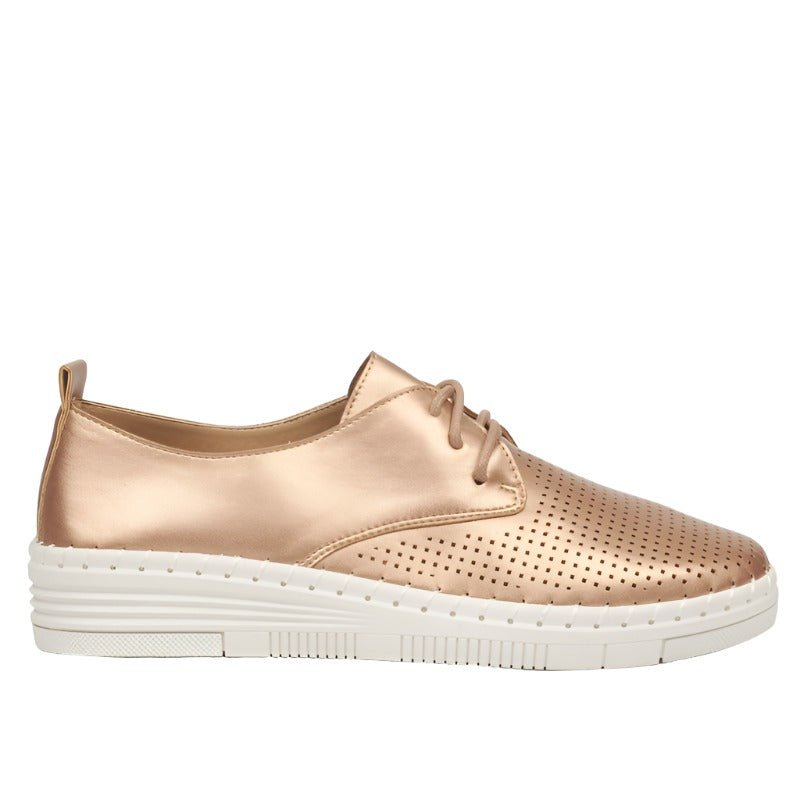 Butterfly Lace-up Sneaker - Rose Gold