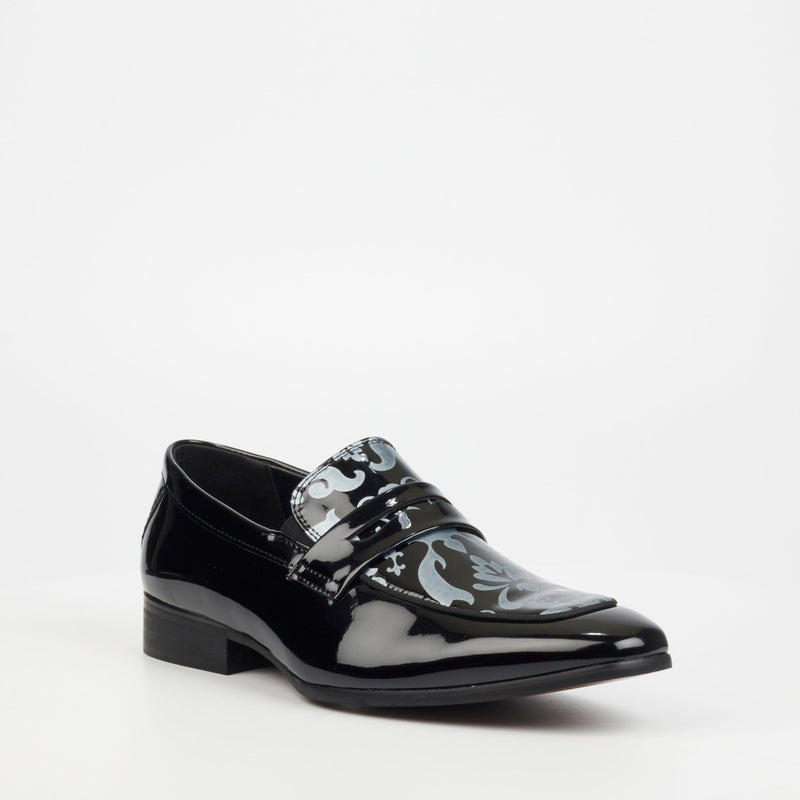 Mazerata Painted formal Shoe-Black