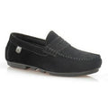P Crouch Mens Black  Driver Shoes