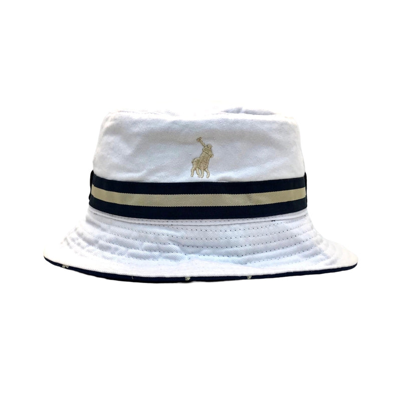Polo Mens Reversible Bucket hat -white